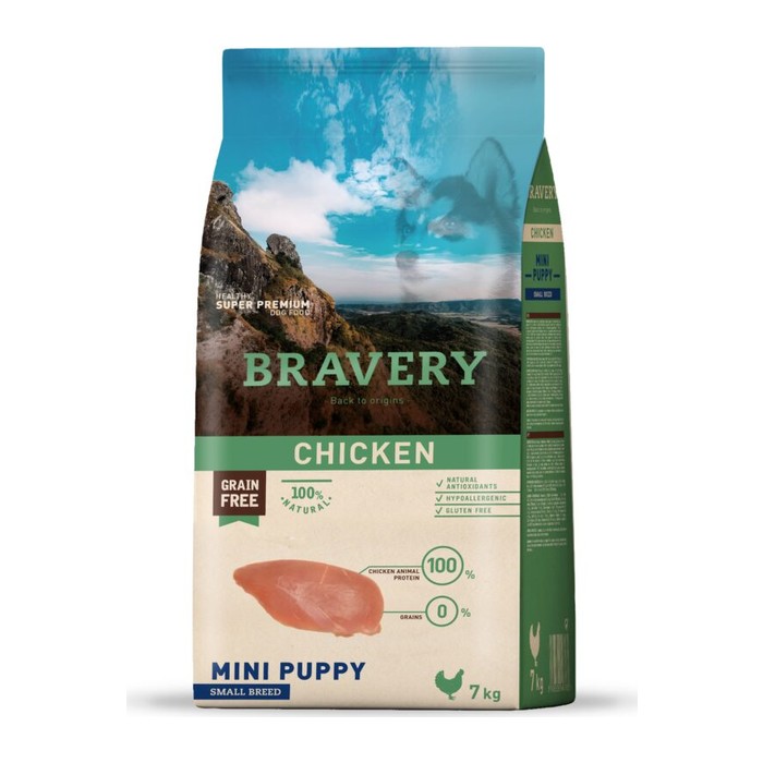 Bravery Pollo (Chicken) — Cachorro mini y razas pequeñas — 7 kg