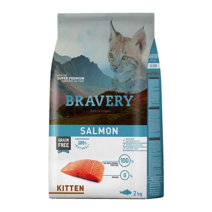 Bravery Salmón (Salmon) — Gatito — 2 kg