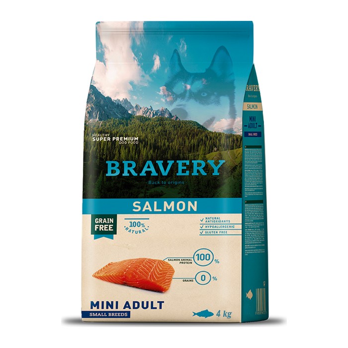 Bravery Salmón (Salmon) — Adulto mini y razas pequeñas — 2 kg
