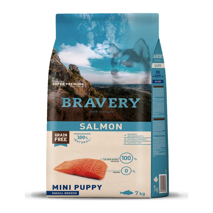 Bravery Salmón (Salmon) — Cachorro mini y razas pequeñas — 2 kg