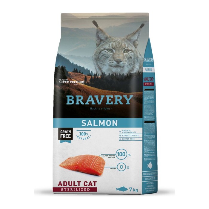 Bravery Salmón (Salmon) — Gato adulto esterilizado — 7 kg