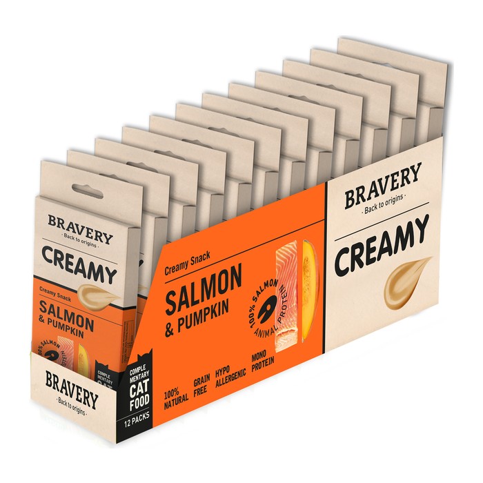 Bravery Creamy Salmon & Pumpkin (snack cremoso)