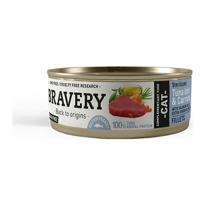 Bravery Tuna Loin & Carrots (lata) Sterilized