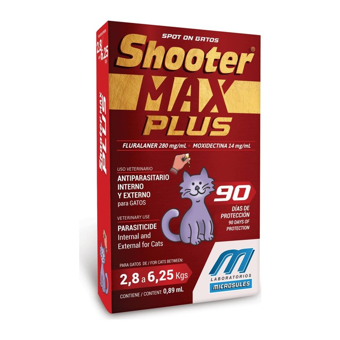 Shooter Max Plus gatos — caja roja