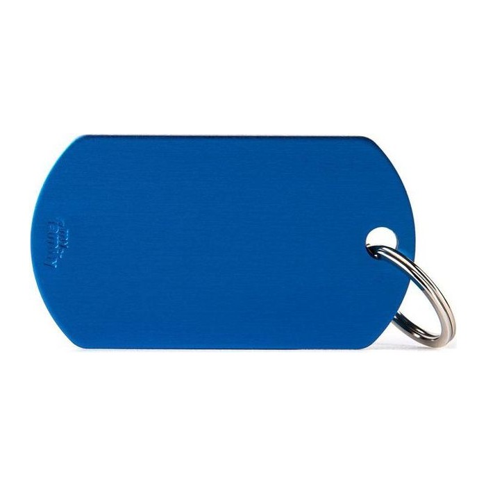 Chapa Basic Aluminum BIG Military azul