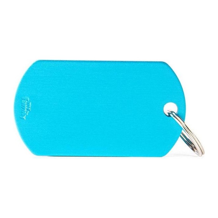 Chapa Basic Aluminum BIG Military Light azul