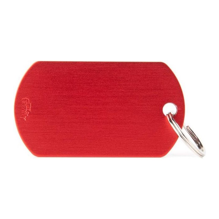 Chapa Basic Aluminum BIG Military RED