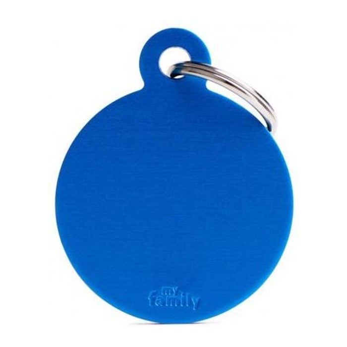 Chapa redonda Grande Aluminio Azul