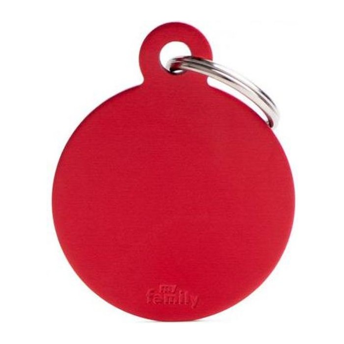 Chapa redonda Grande Aluminio Rojo
