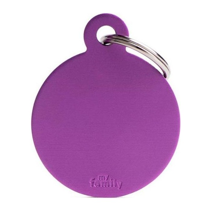 Chapa Círculo Grande Aluminio Morado