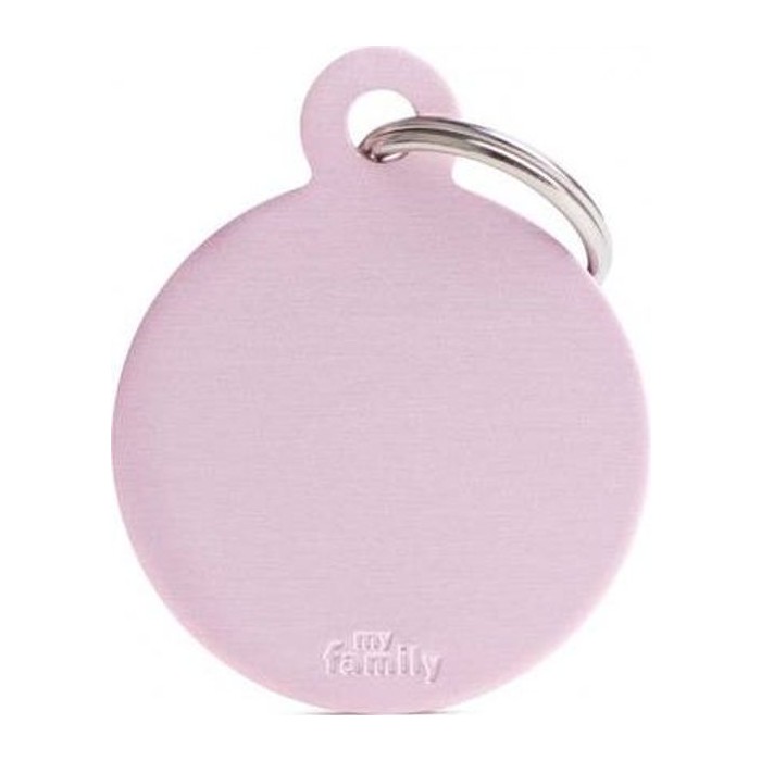 Chapa Círculo Grande Aluminio Rosa