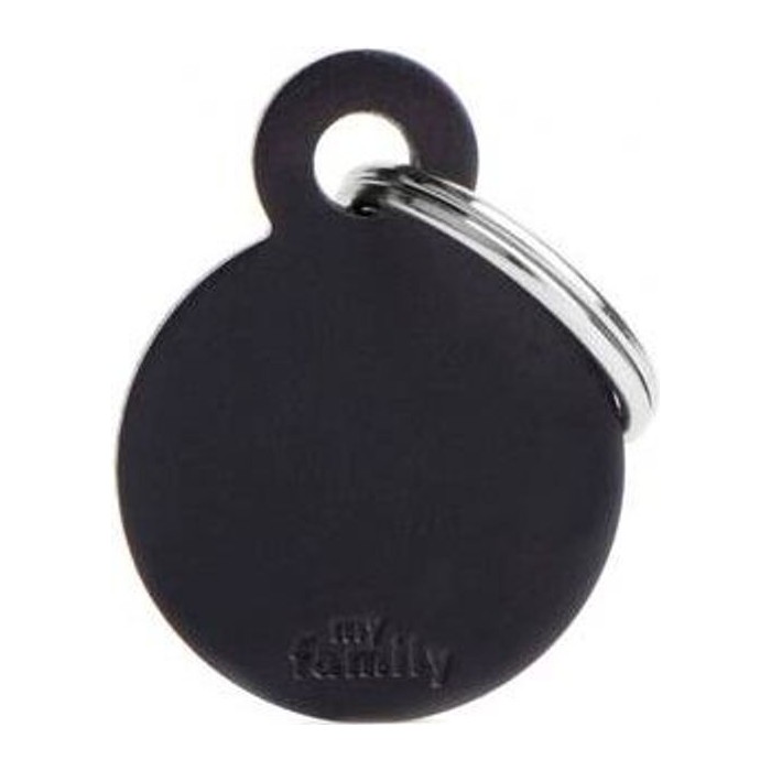 Chapa Círculo Pequeño Aluminio Negro