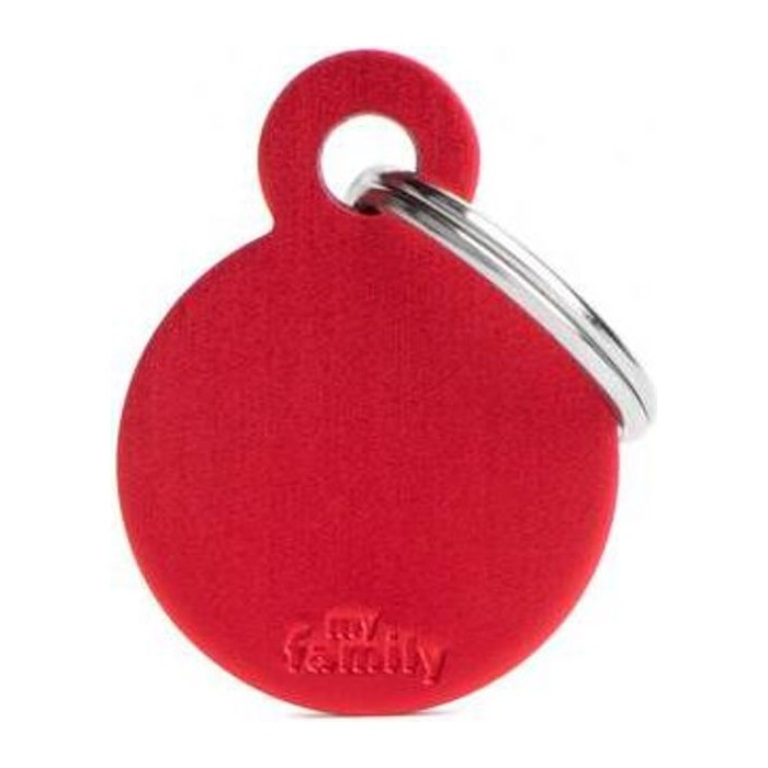 Chapa Círculo Pequeño Aluminio Rojo