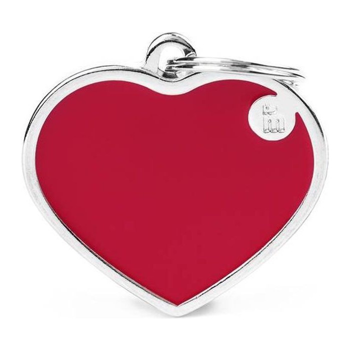 Chapa corazón L Rojo Basic Handmade