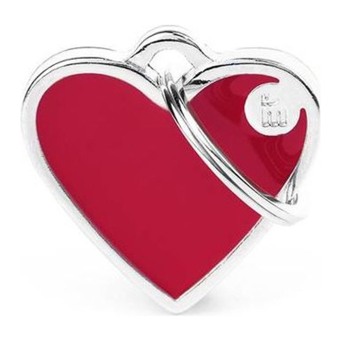 Chapa corazón S Rojo Basic Handmade