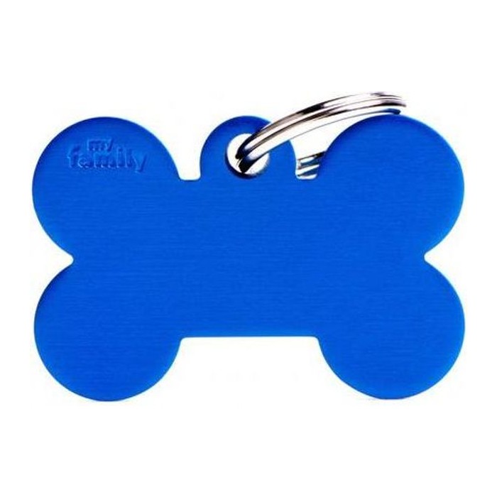 Chapa hueso Grande Aluminio Azul