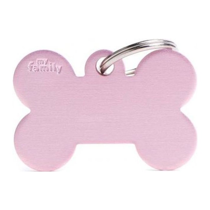 Chapa hueso Grande Aluminio Rosa
