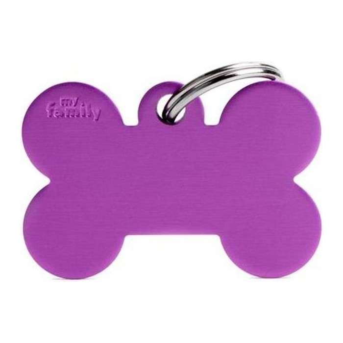 Chapa hueso Grande Aluminio violeta
