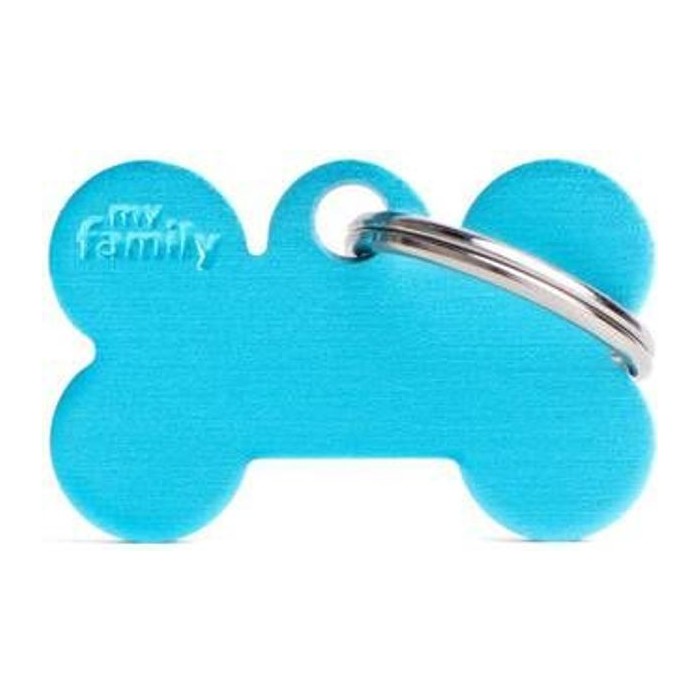 Chapa hueso Pequeño Aluminio celeste