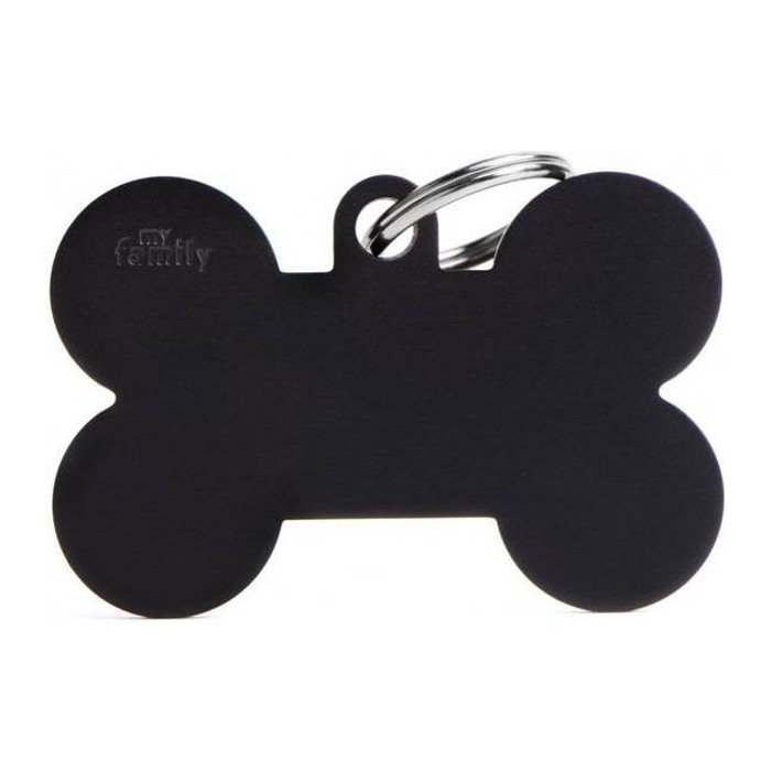 Chapa hueso XL Aluminio Negro