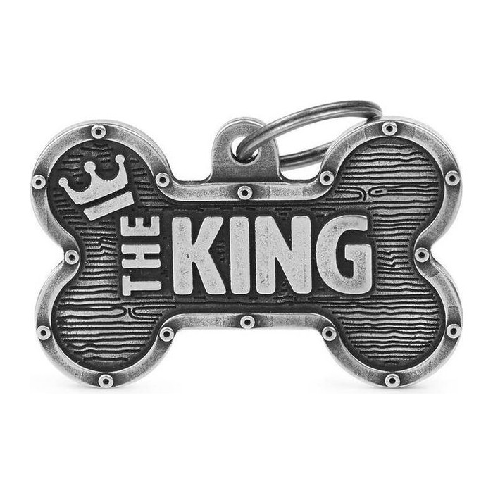 Chapa hueso XL Bronx King Argento Antico NEW
