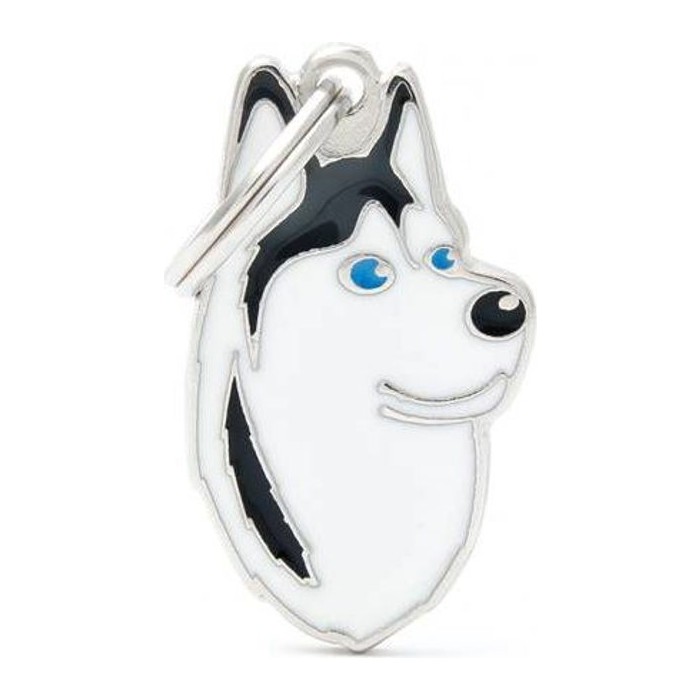 Chapa Husky Blanco Y Negro