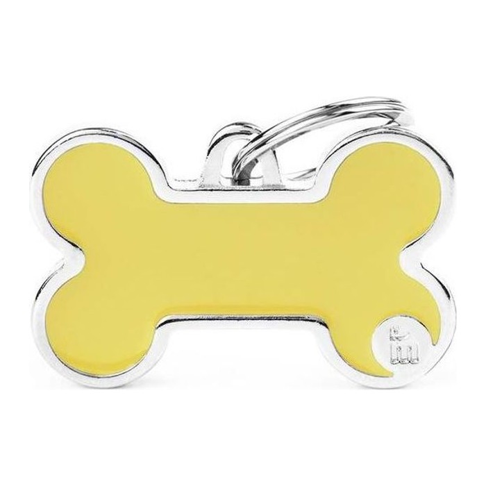 Chapa hueso L Logo Amarillo Basic Handmade