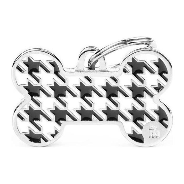Chapa hueso L Pied A Poule Negro Style Collection