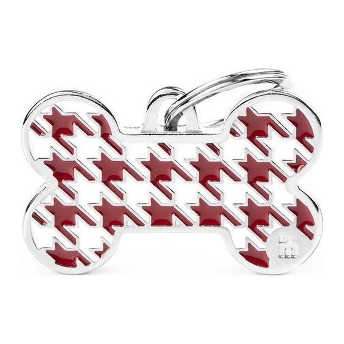 Chapa hueso L Pied A Poule Rojo Style Collection
