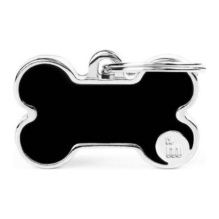 Chapa hueso S Negro Basic Handmade