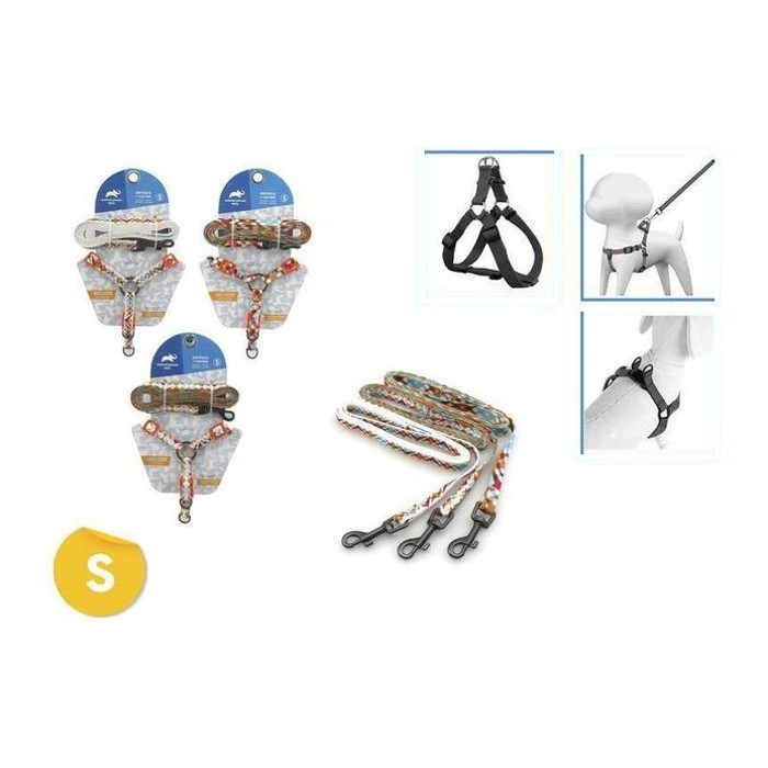 Arnes + Correa para Mascotas SET (S) 3/8*10-14* 3/8* 4FT (variante 3)