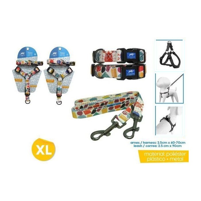 Arnés + Correa para mascotas (XL) 2.5CM X 60-70CM / 2.5CM X 90CM (variante 5)