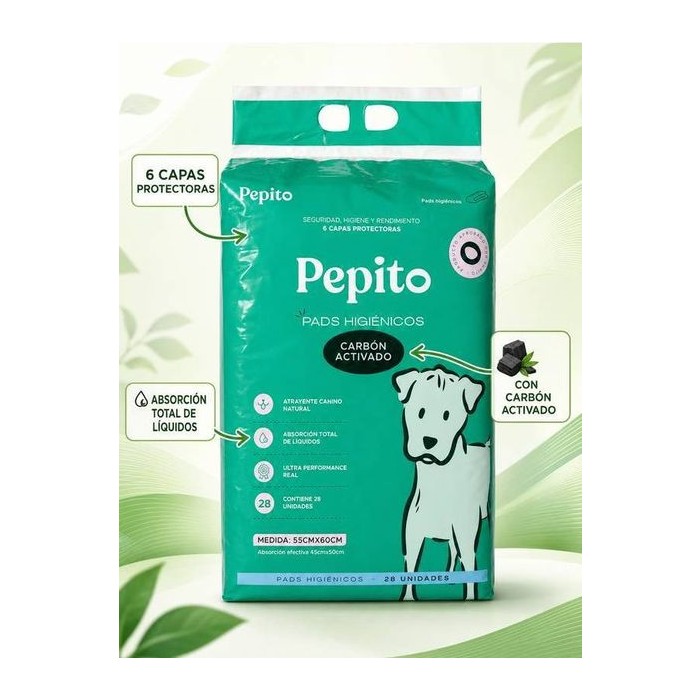 Pads Pepito 28UN 60X55 - Carbon