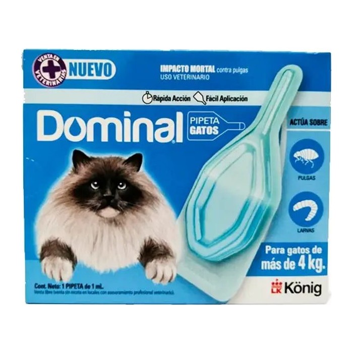 Dominal pipeta gato — más de 4 kg