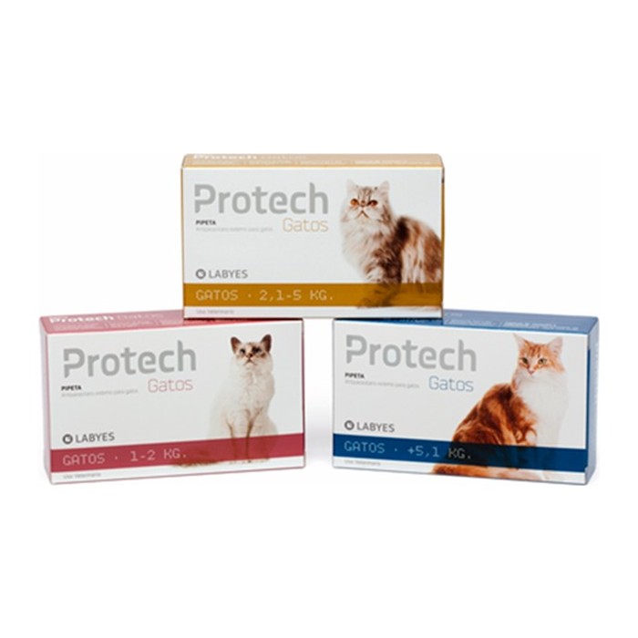 Protech pipeta gato — menos de 5 kg