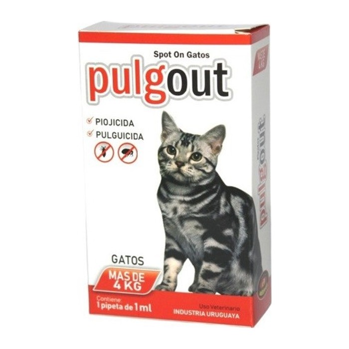 Pulgout pipeta gato — más de 4 kg