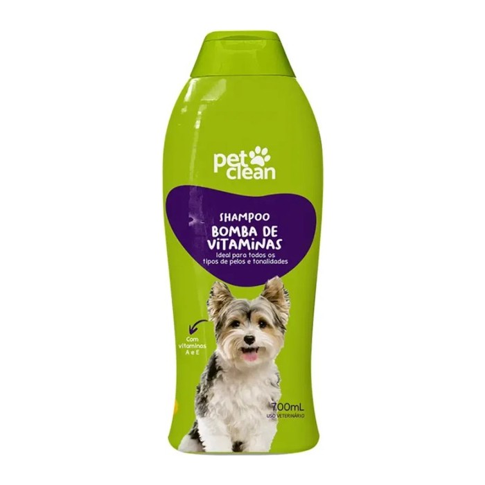Shampoo Petclean Bomba de Vitaminas + Queratina — 700 ml