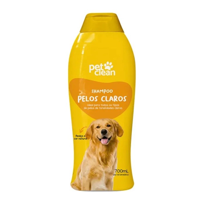 Shampoo Petclean Pelos Claros — 700 ml