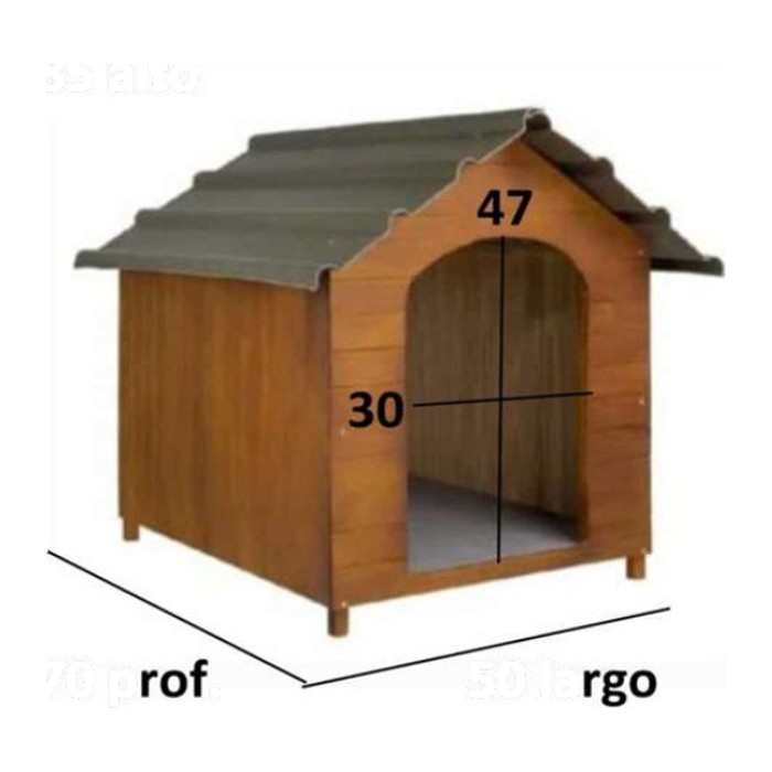 Cucha Techo ecológico N°4 — 70x50x85