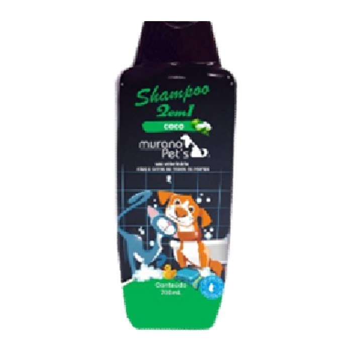 Shampoo Murano Pets 700ml (coco/neutro/3en1/cachorro/frutilla)
