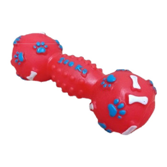 Huesito de goma con chifle 20cm