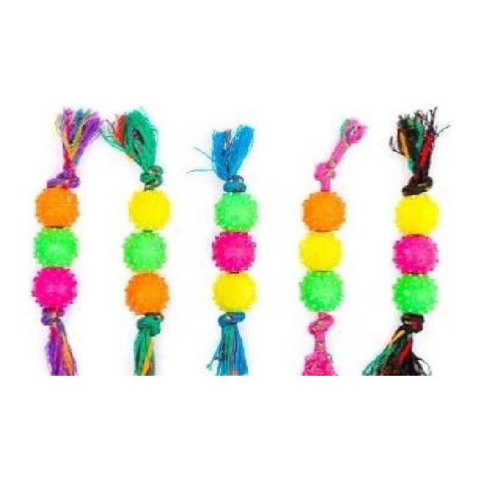 Desde Pelota de goma con púas x3-4 soga 40/45cm