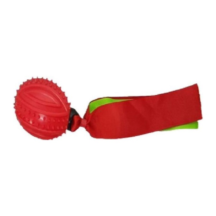 Pelota oval con cintas de colores