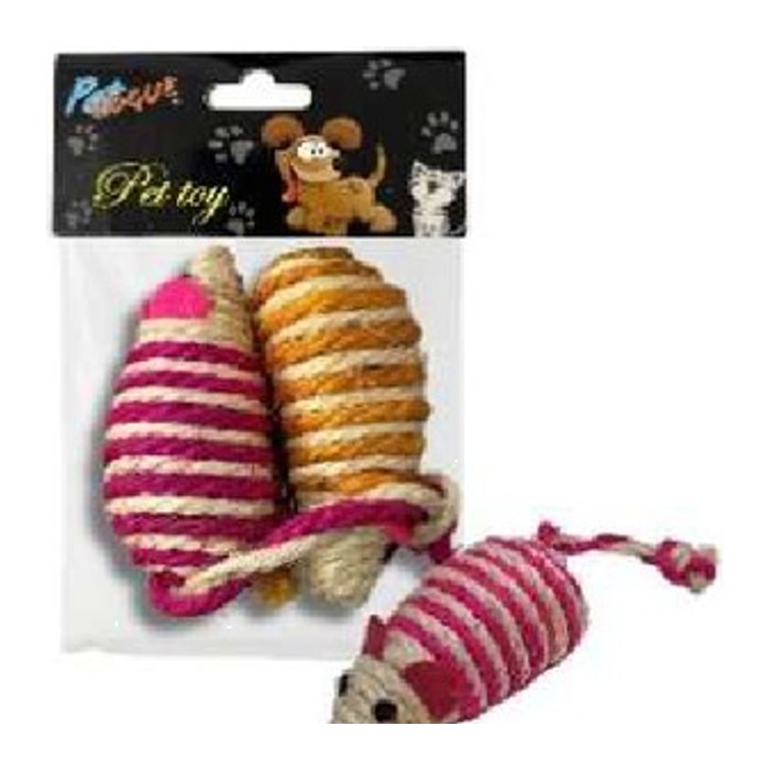 Set de 2 ratones sisal grande